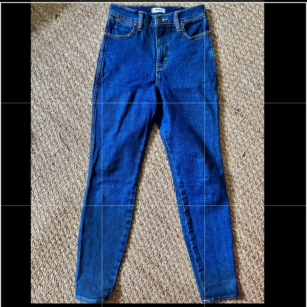 Retro wrangler western high rise skinny jeans